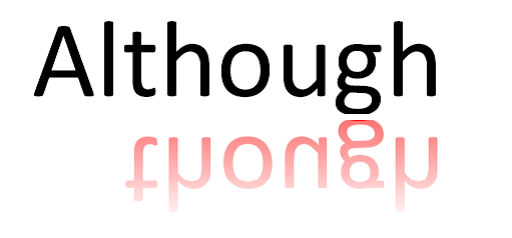 although although