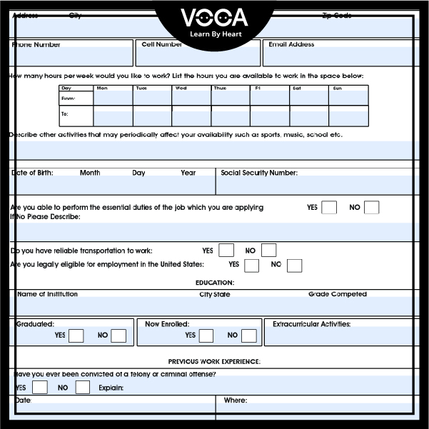 application form