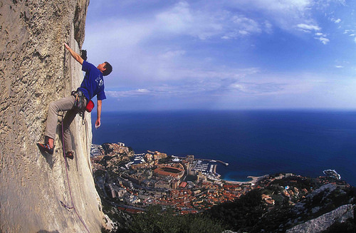 climbing mountain