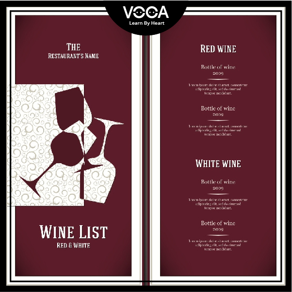 wine list