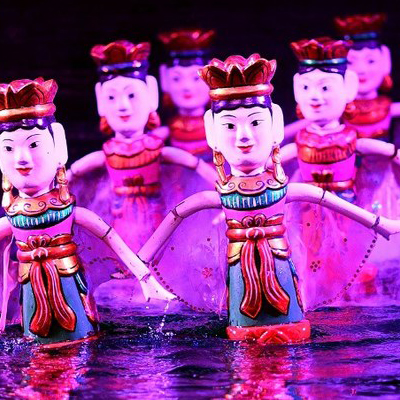 water puppetry