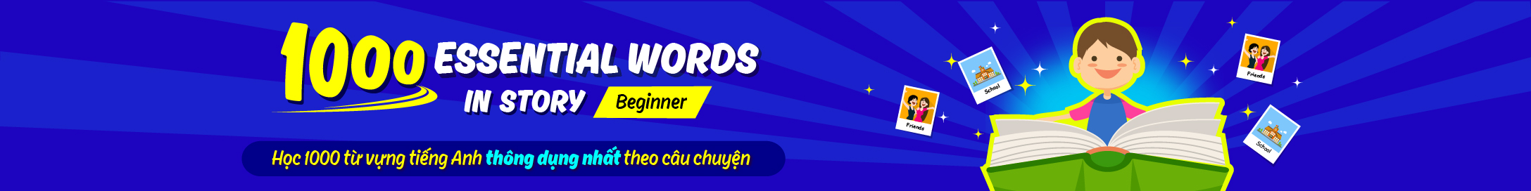 1000 ESSENTIAL WORDS in STORIES (Beginner)