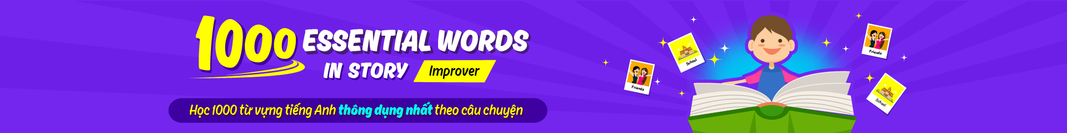 1000 ESSENTIAL WORDS in STORIES (Improver)
