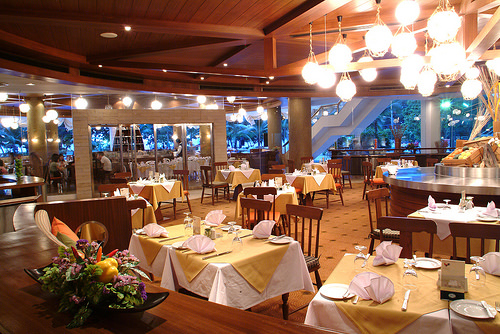 EATING AT A FAST FOOD RESTAURANT