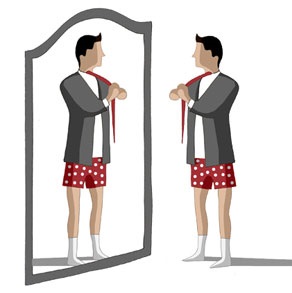 GETTING DRESSED - A MAN 1