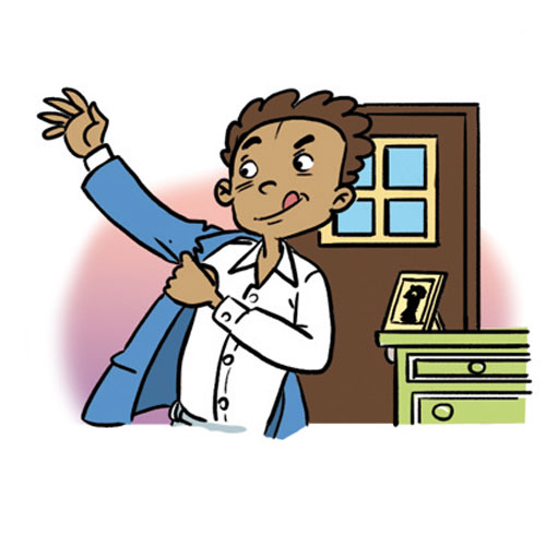 GETTING DRESSED - A MAN 2