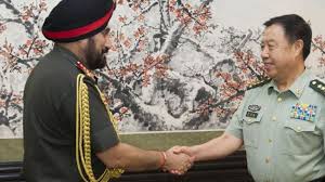 INDIAN AND CHINESE OFFICIALS 