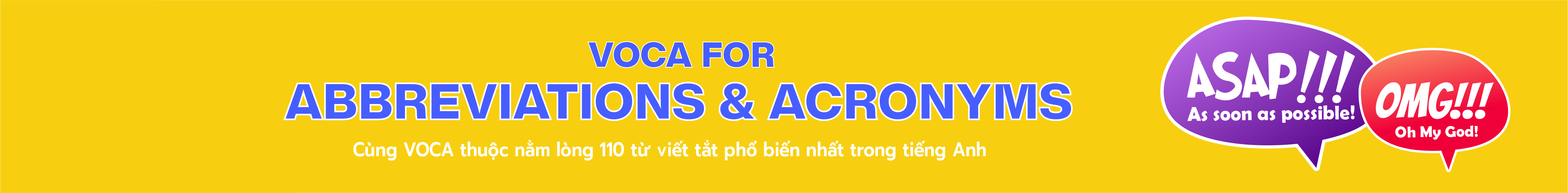 VOCA For Abbreviations and Acronyms