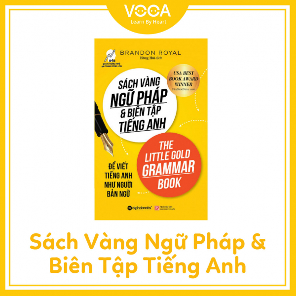 Sách vàng ngữ pháp và biên tập tiếng Anh