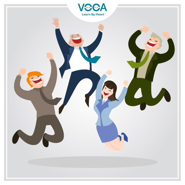 Express happy feelings