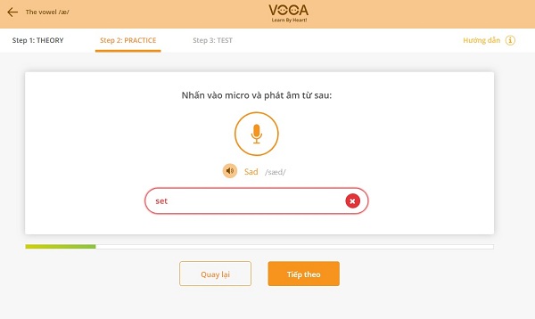 Dạng bài tập phát âm của VOCA Pronunciation 2