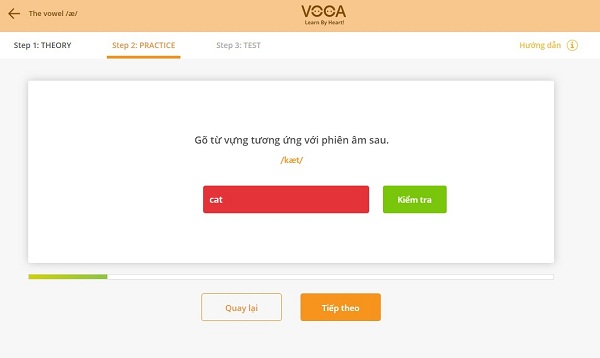 Dạng bài tập cấu tạo âm trên VOCA Pronunciation 2