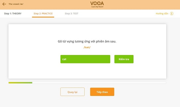 Dạng bài tập cấu tạo âm trên VOCA Pronunciation 3