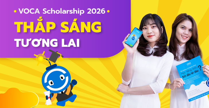Đồng hành cùng Học sinh Sinh viên 2026 - Trợ giá 30% tất cả khóa học VOCA cao cấp