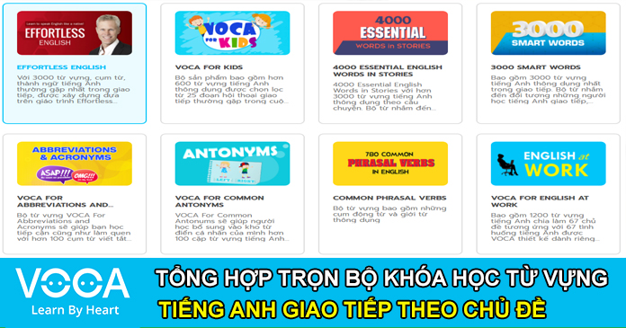 Tổng hợp trọn bộ từ vựng tiếng Anh giao tiếp theo chủ đề